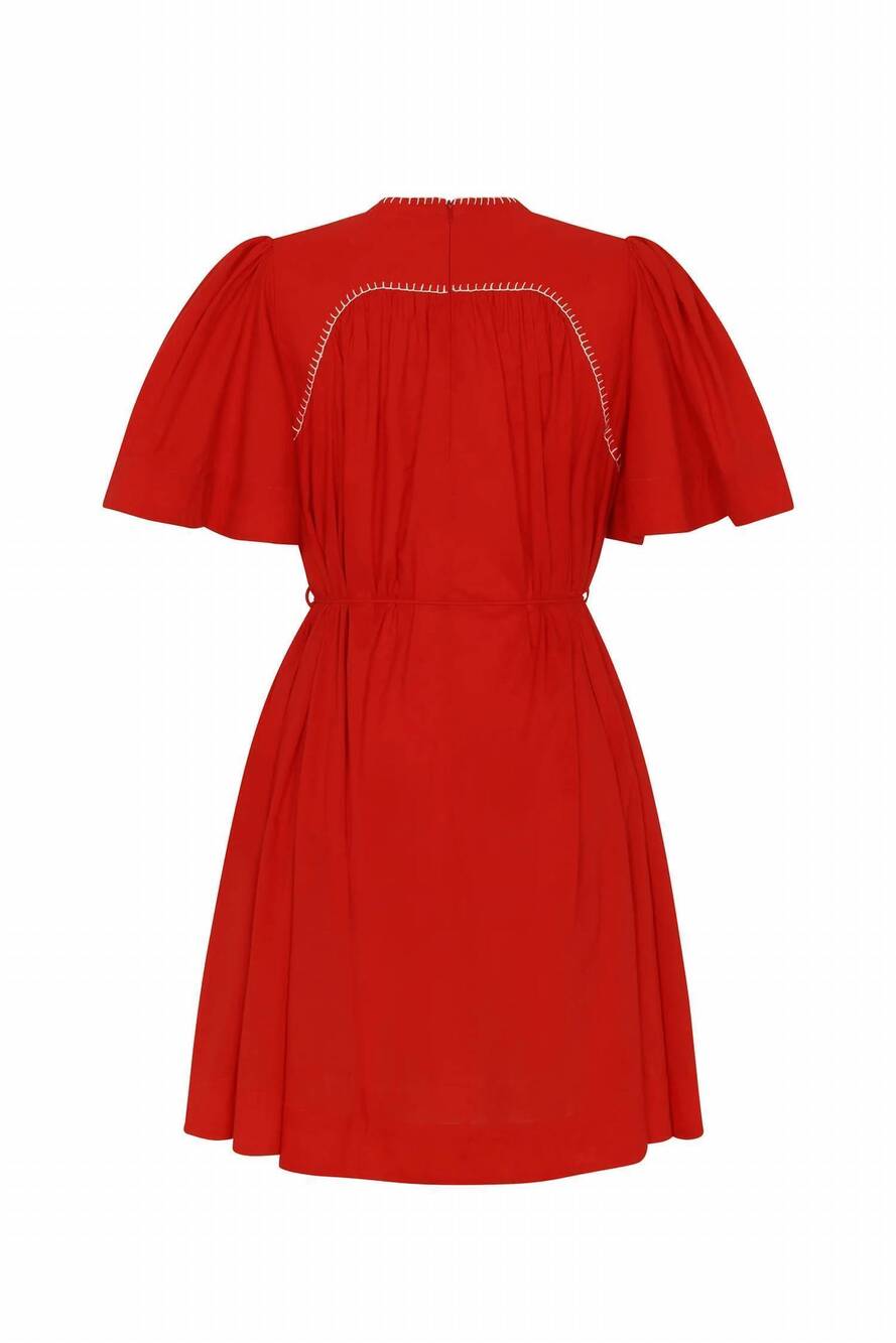 NEW CAROLINA K kerry mini dress in red - Picture 8 of 8